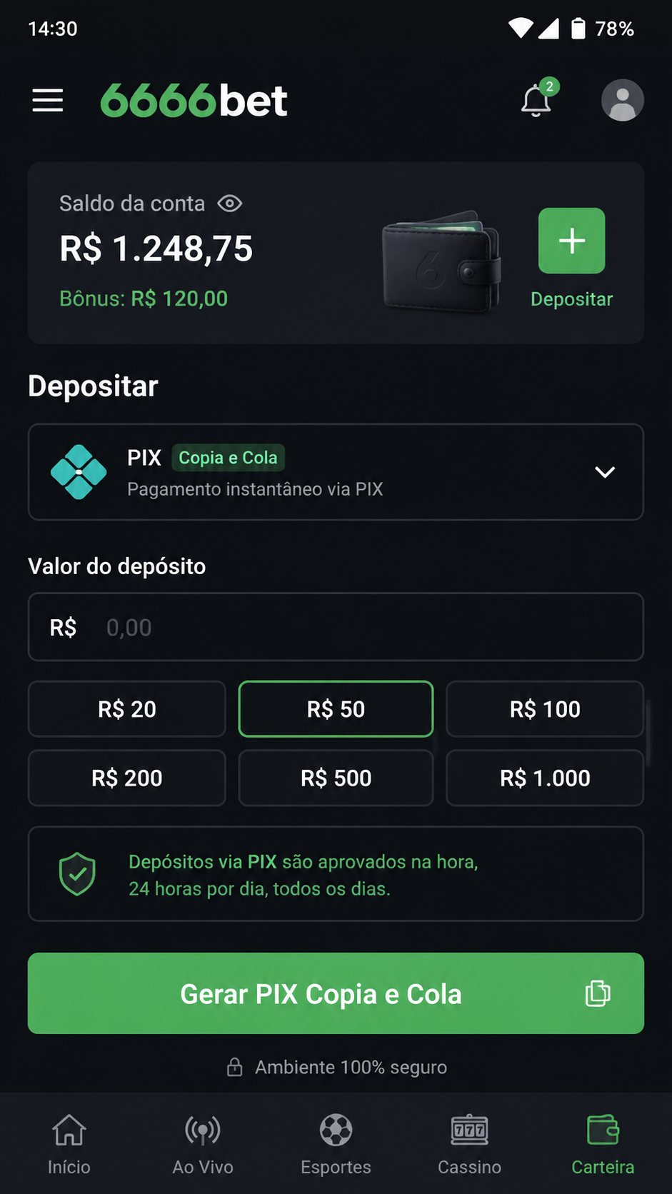 6666bet screenshot