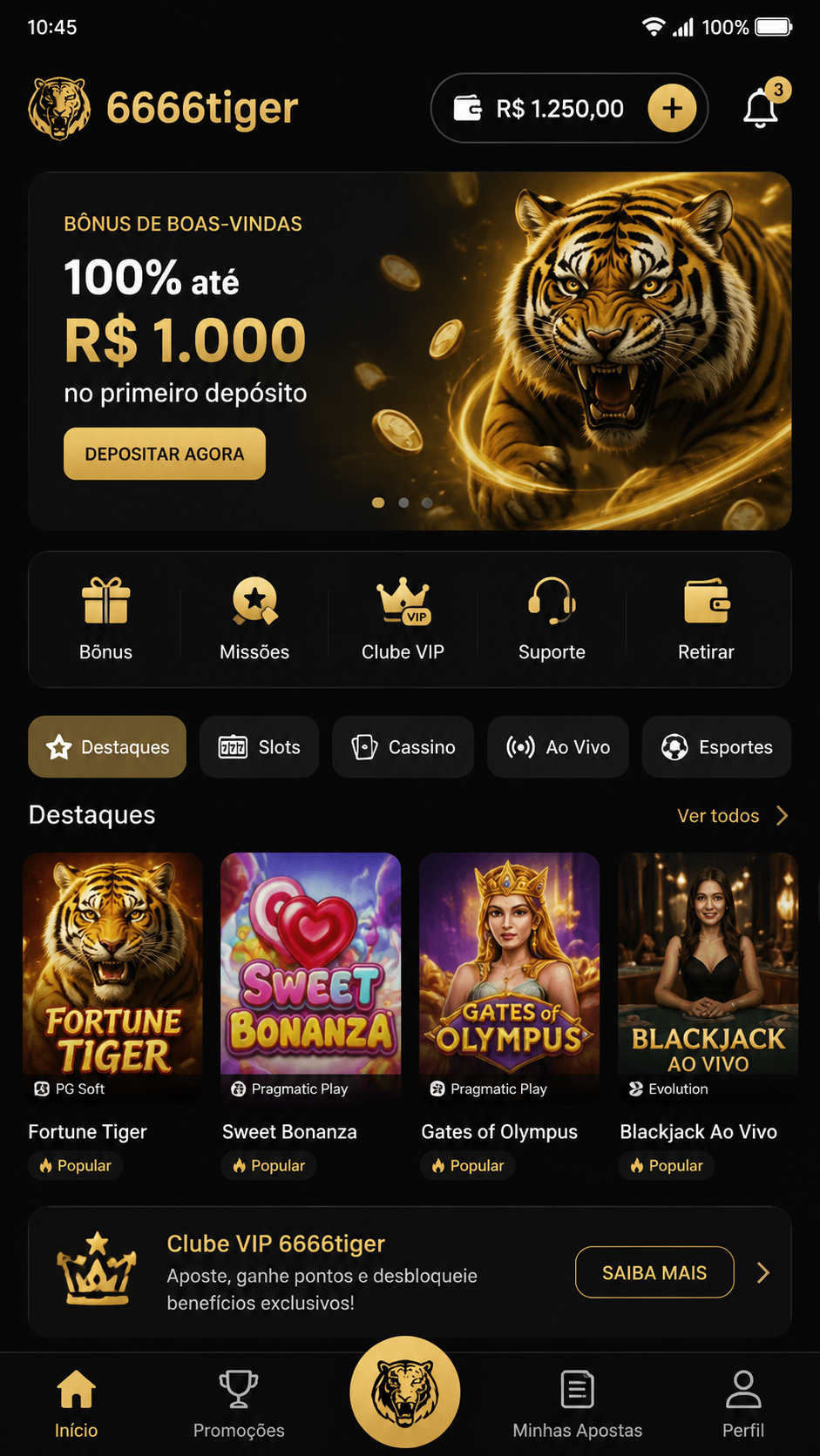 6666tiger screenshot