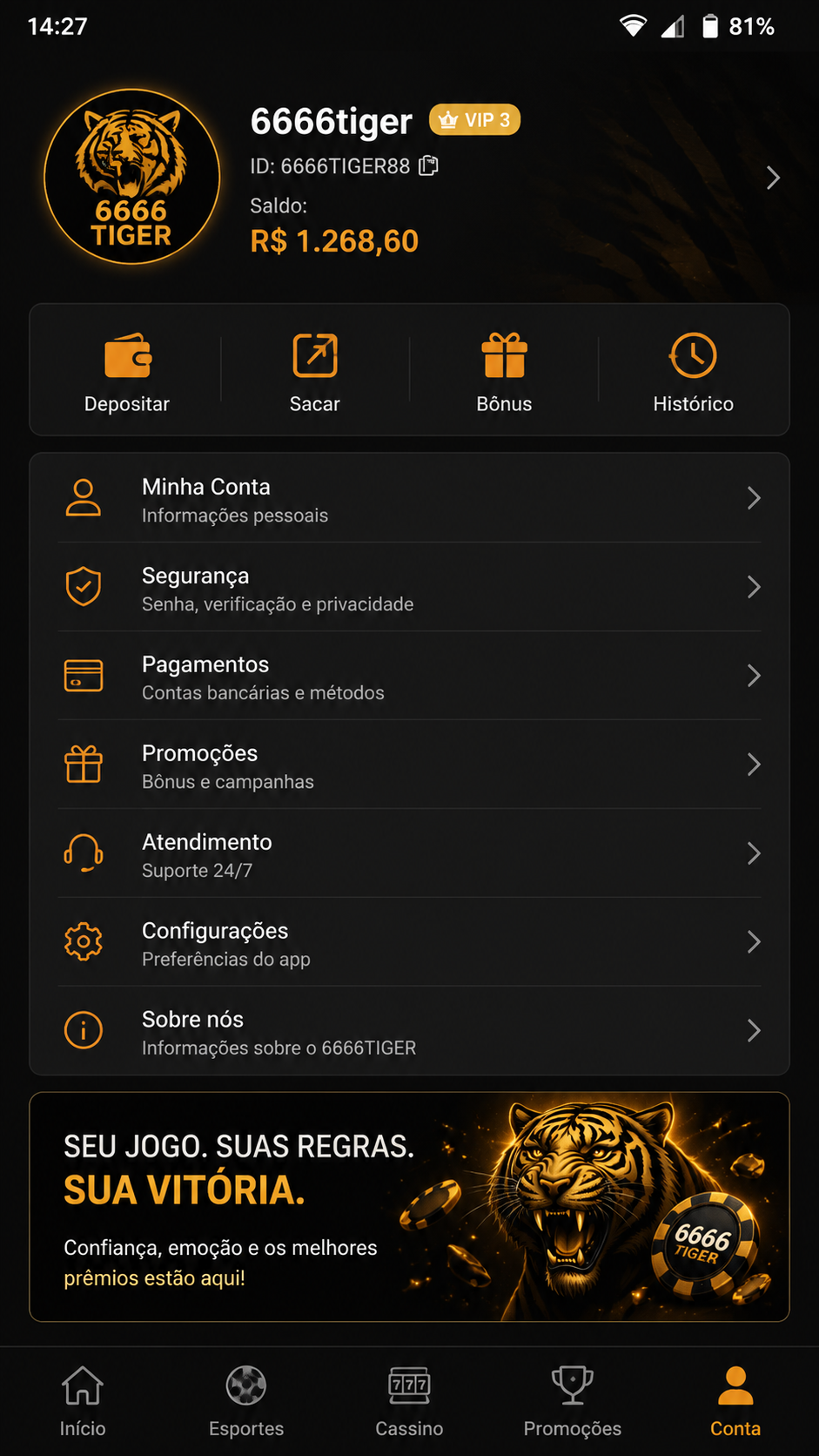 6666tiger screenshot