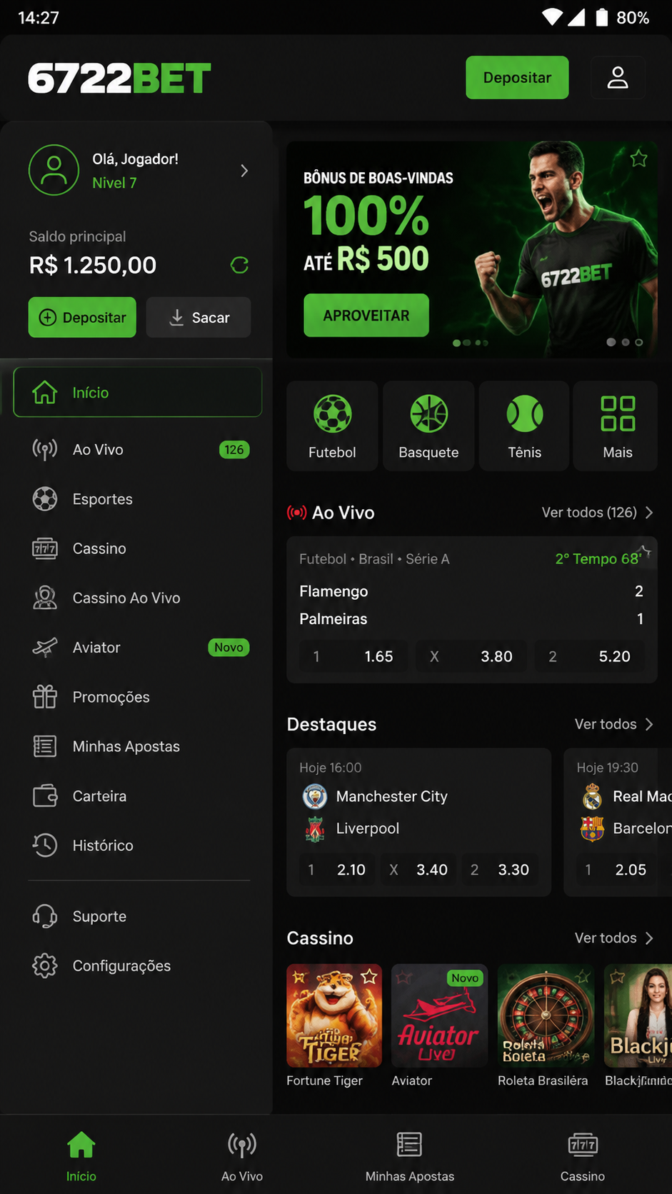 6722bet screenshot
