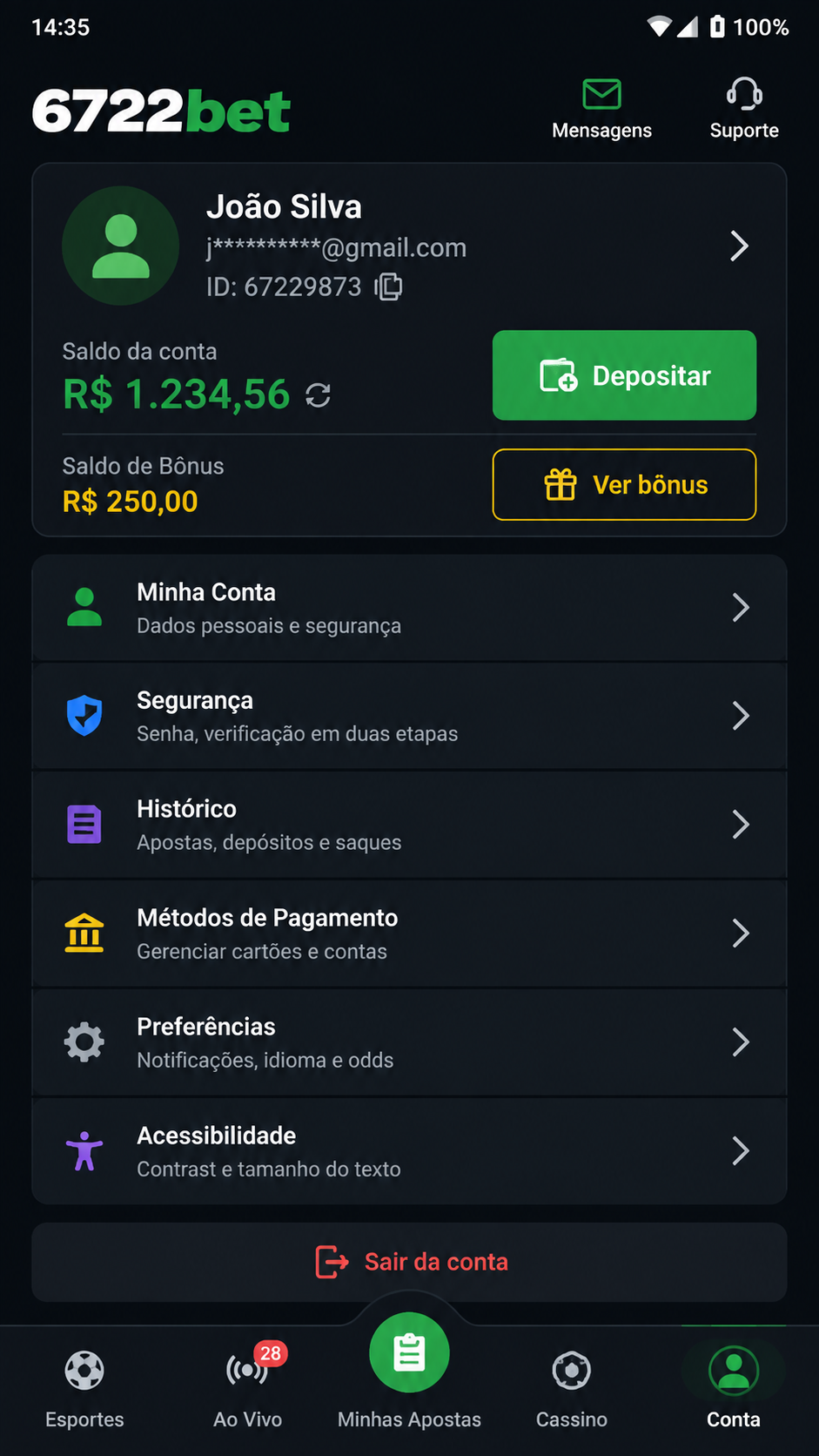 6722bet screenshot