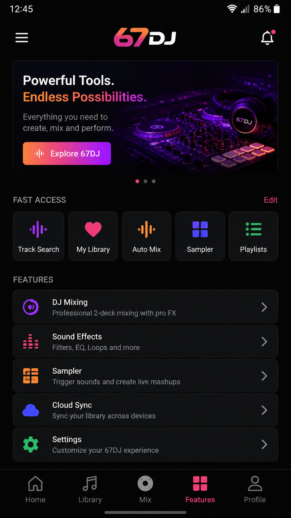67dj screenshot