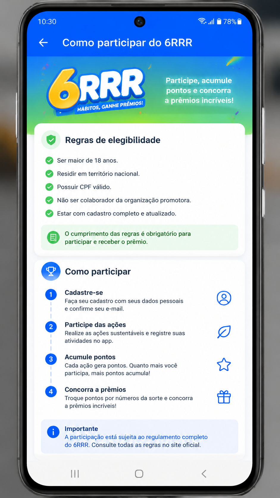6rrr captura de tela Android