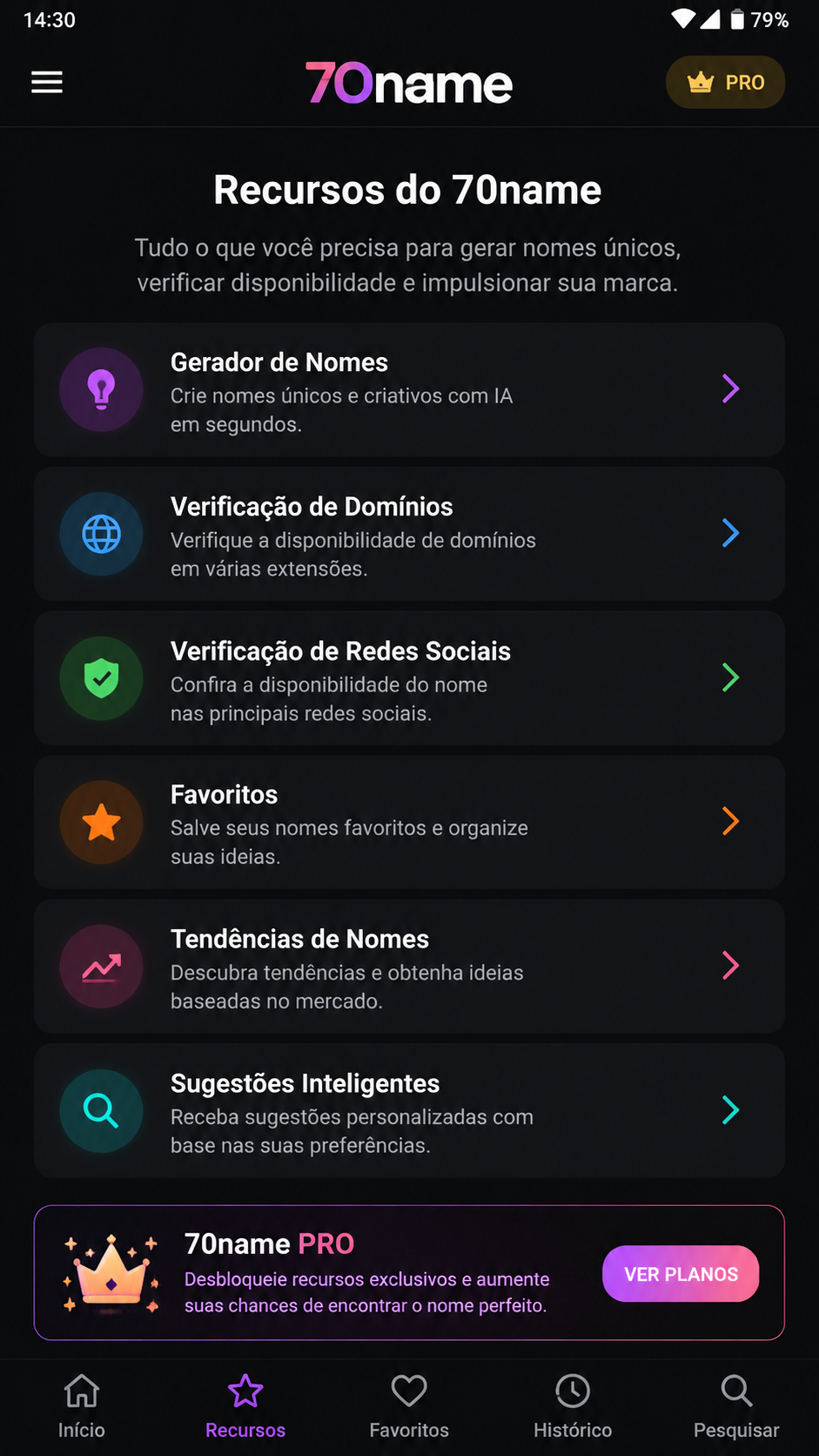 70name screenshot