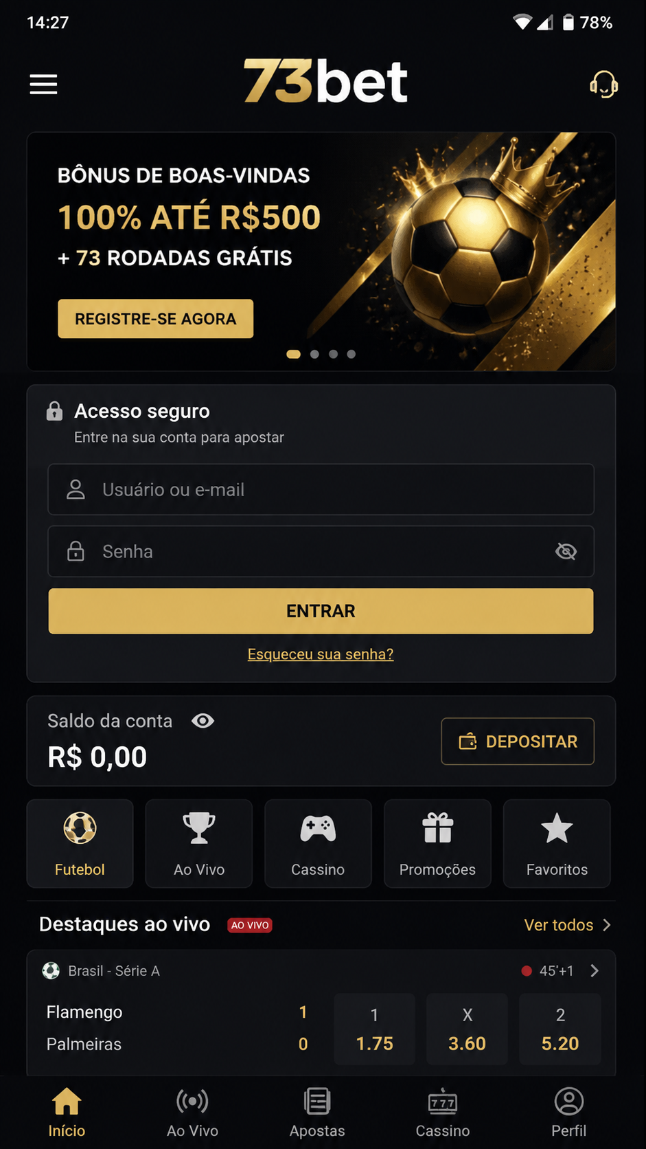 73bet screenshot