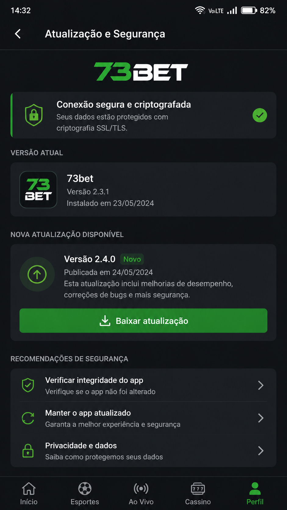 73bet screenshot