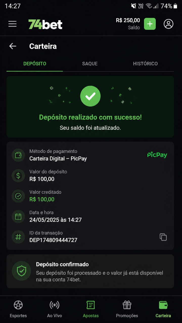 74bet screenshot