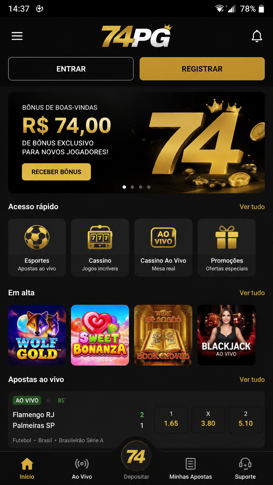 74pg screenshot