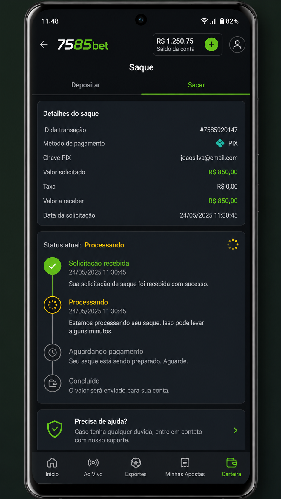 7585bet captura de tela Android