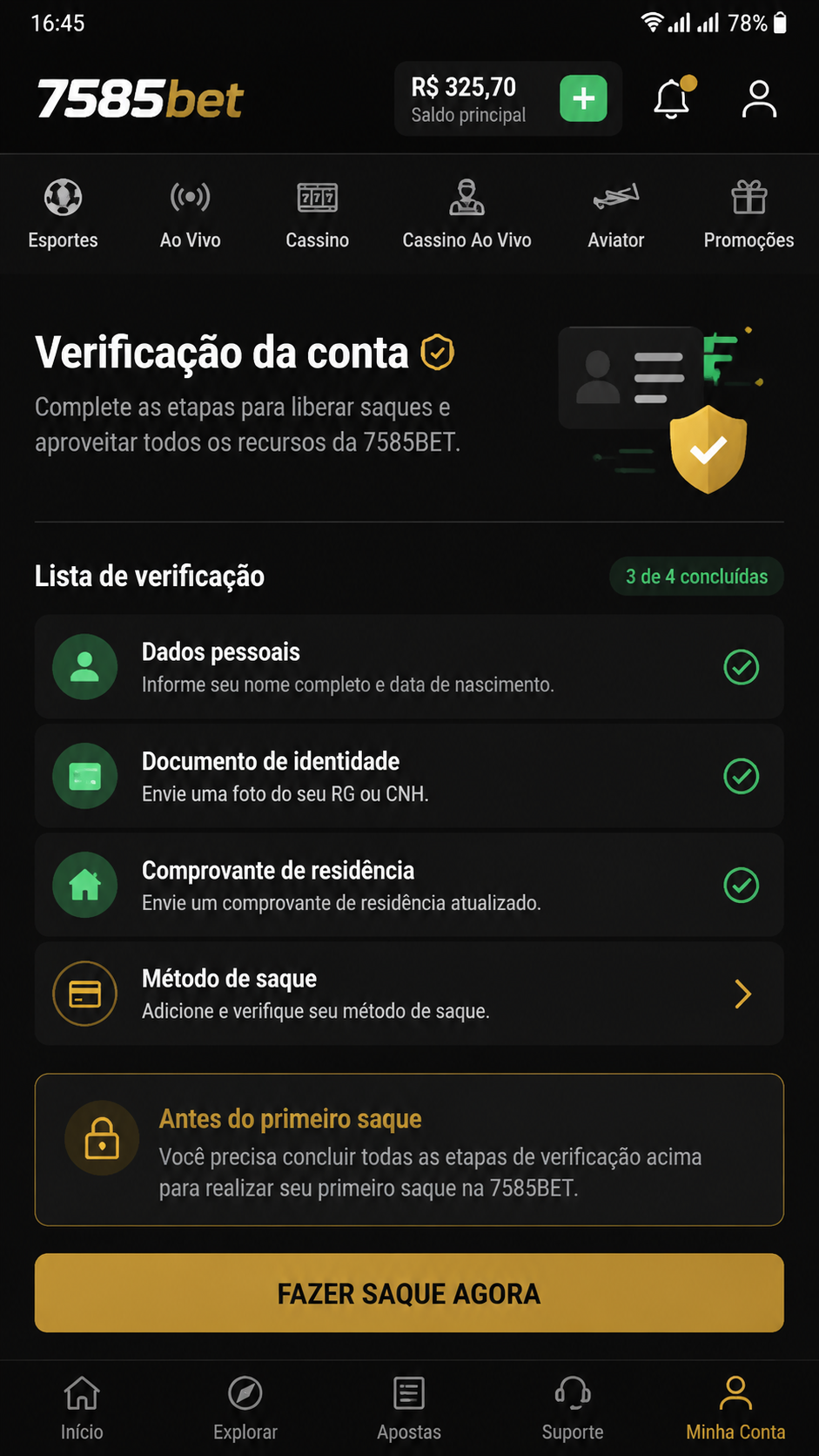 7585bet captura de tela Android