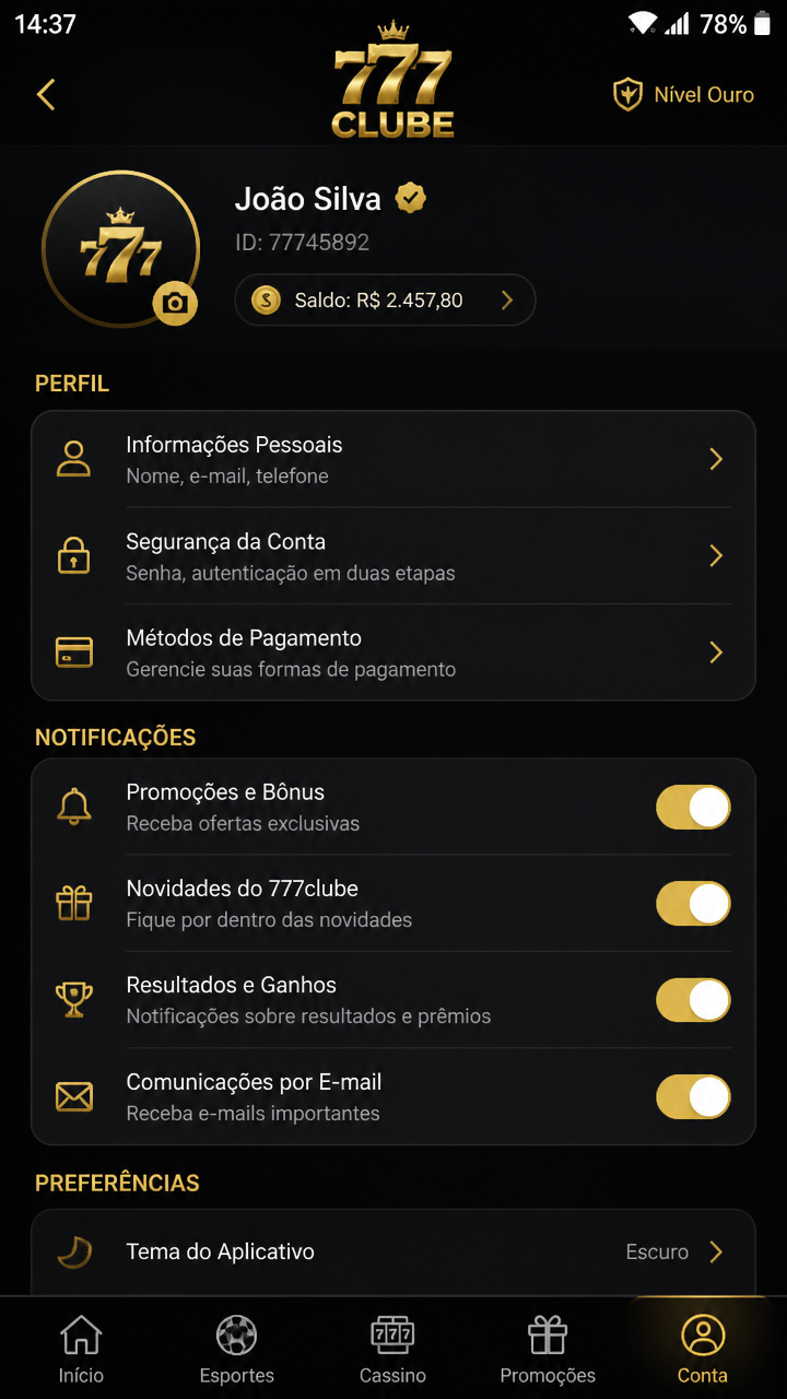 777clube screenshot