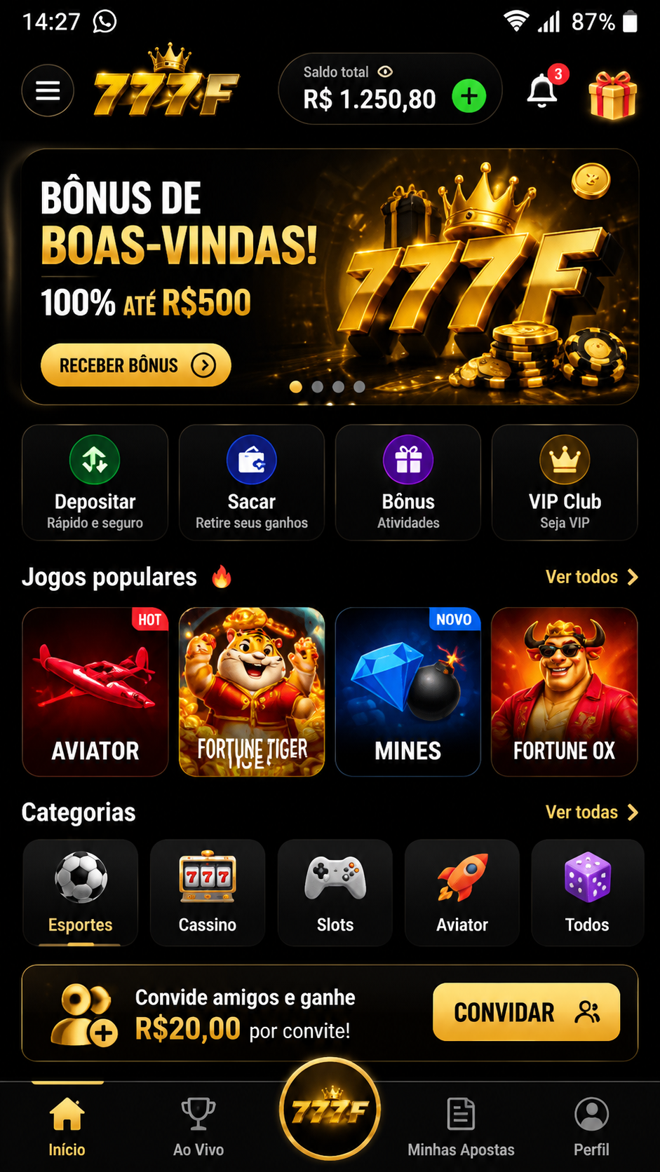 777f captura de tela Android
