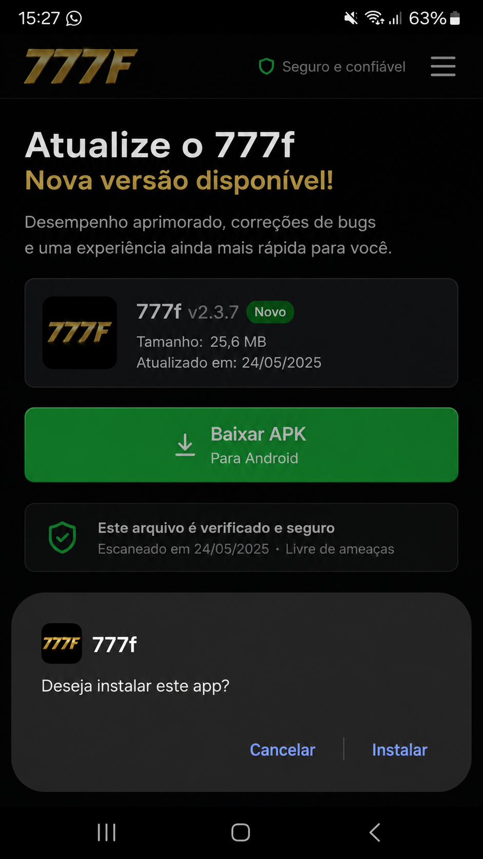 777f captura de tela Android