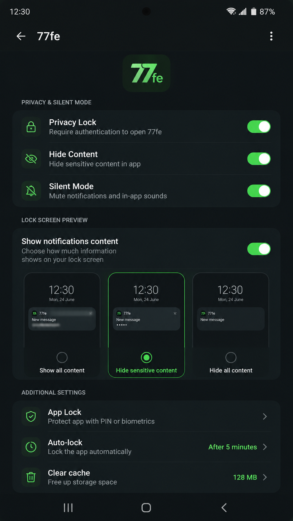 77fe screenshot