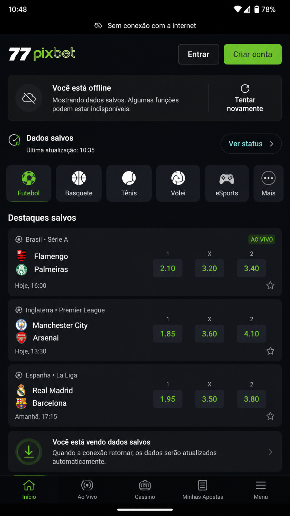 77pixbet screenshot