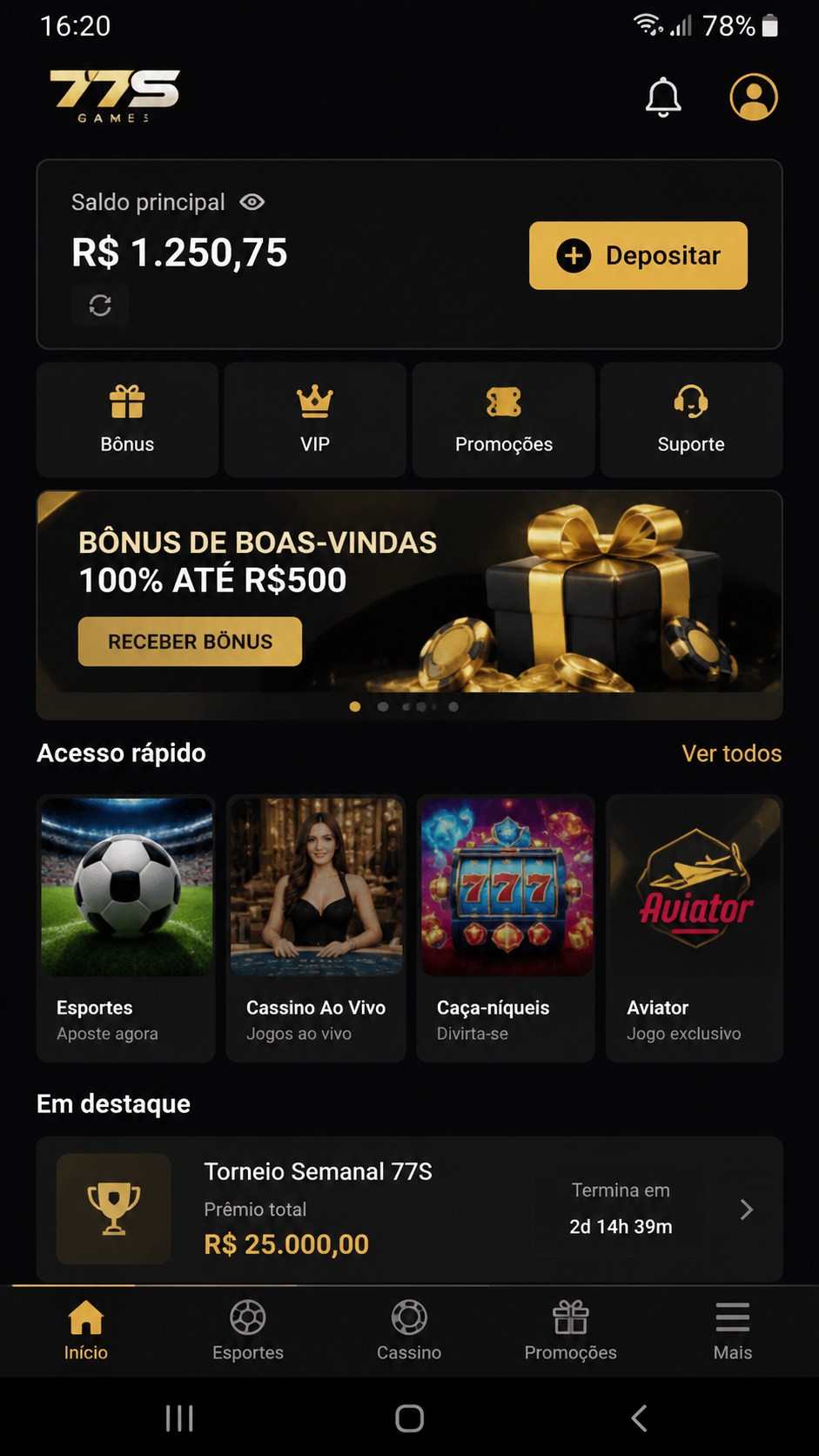 77sgames captura de tela Android