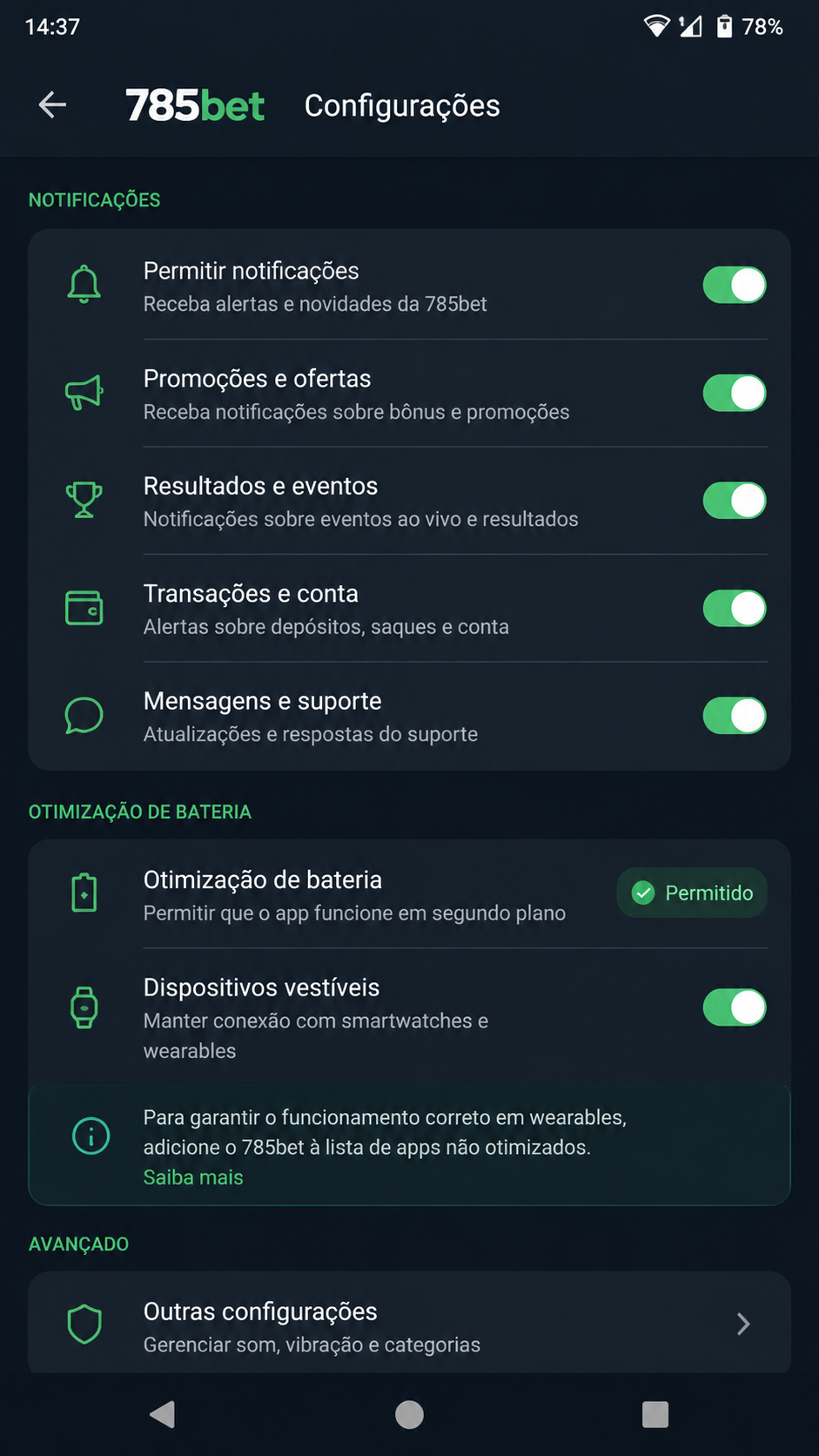 785bet screenshot
