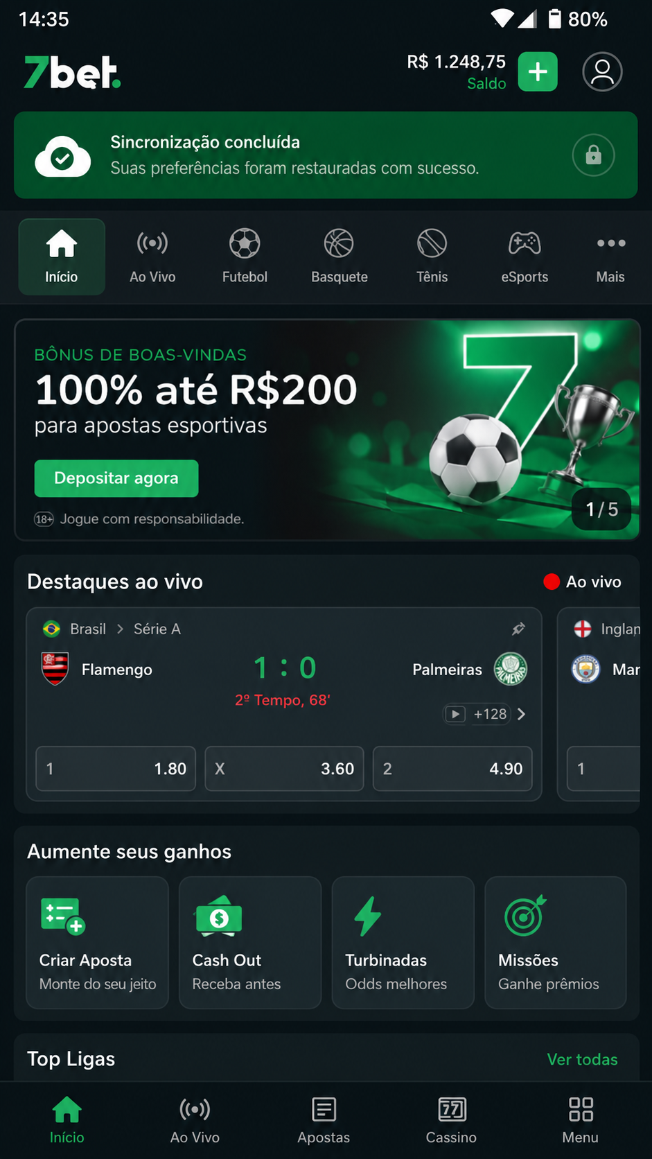 7bet captura de tela Android