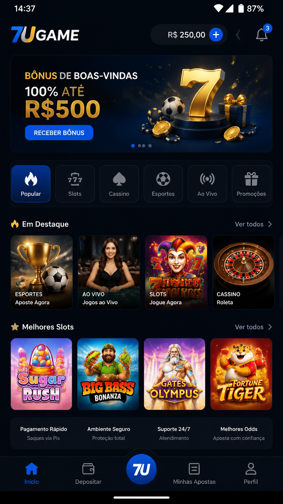 7ugame captura de tela Android