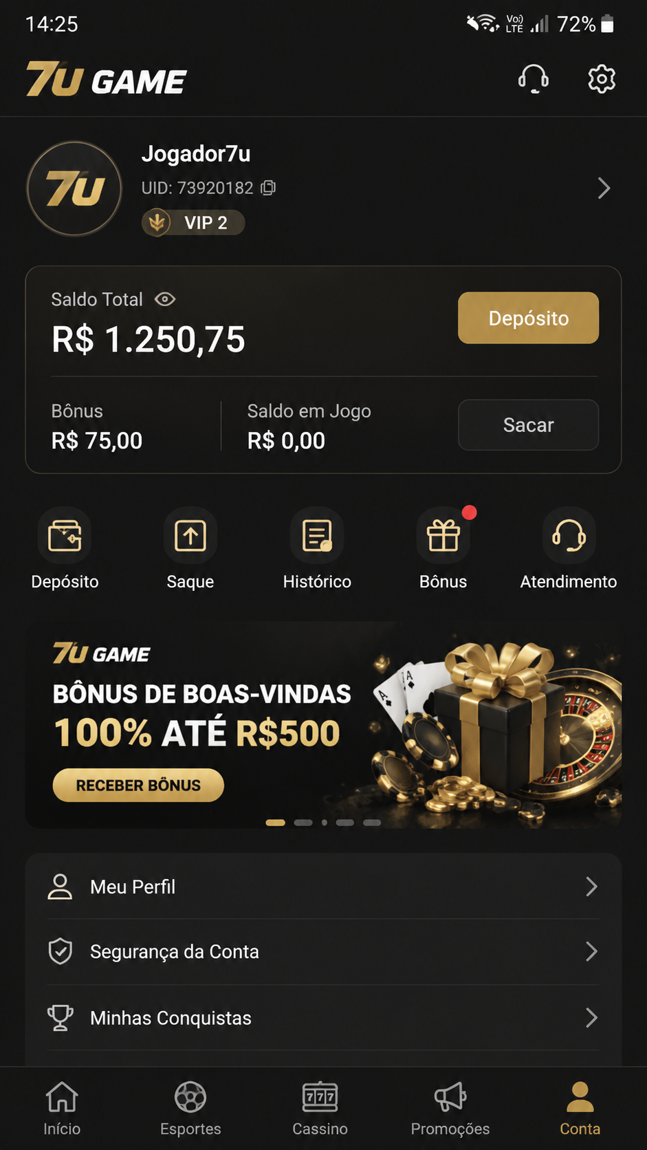 7ugame captura de tela Android