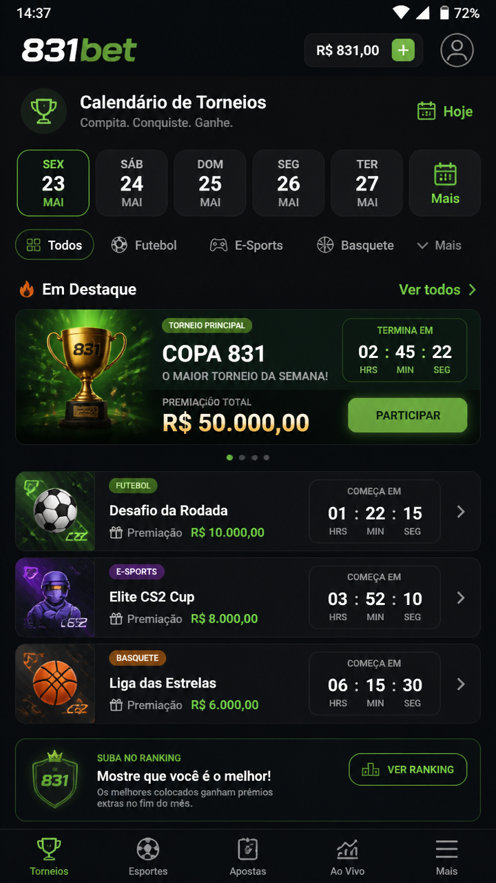 831bet screenshot