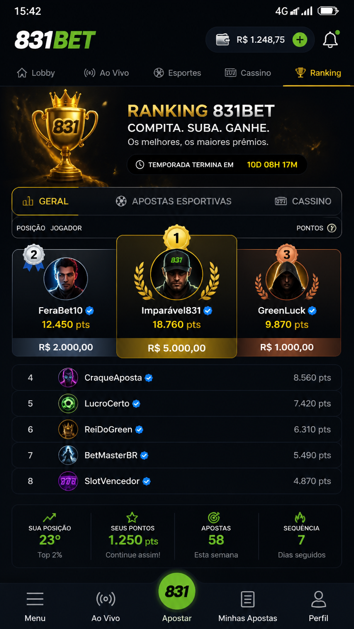 831bet screenshot