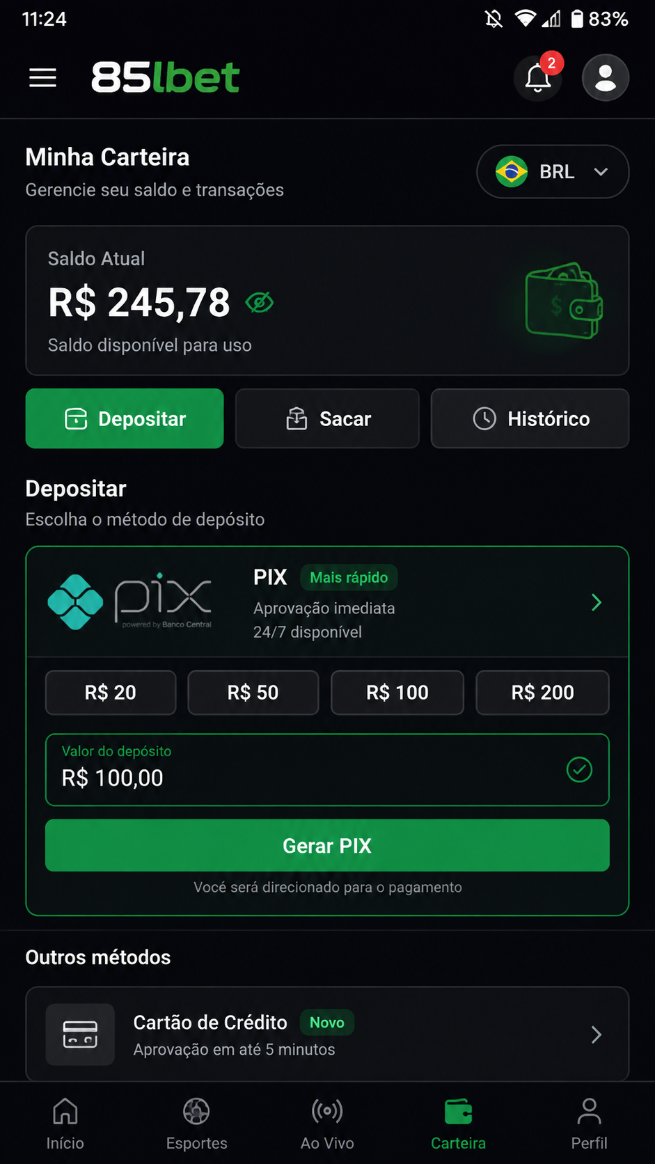 85lbet screenshot