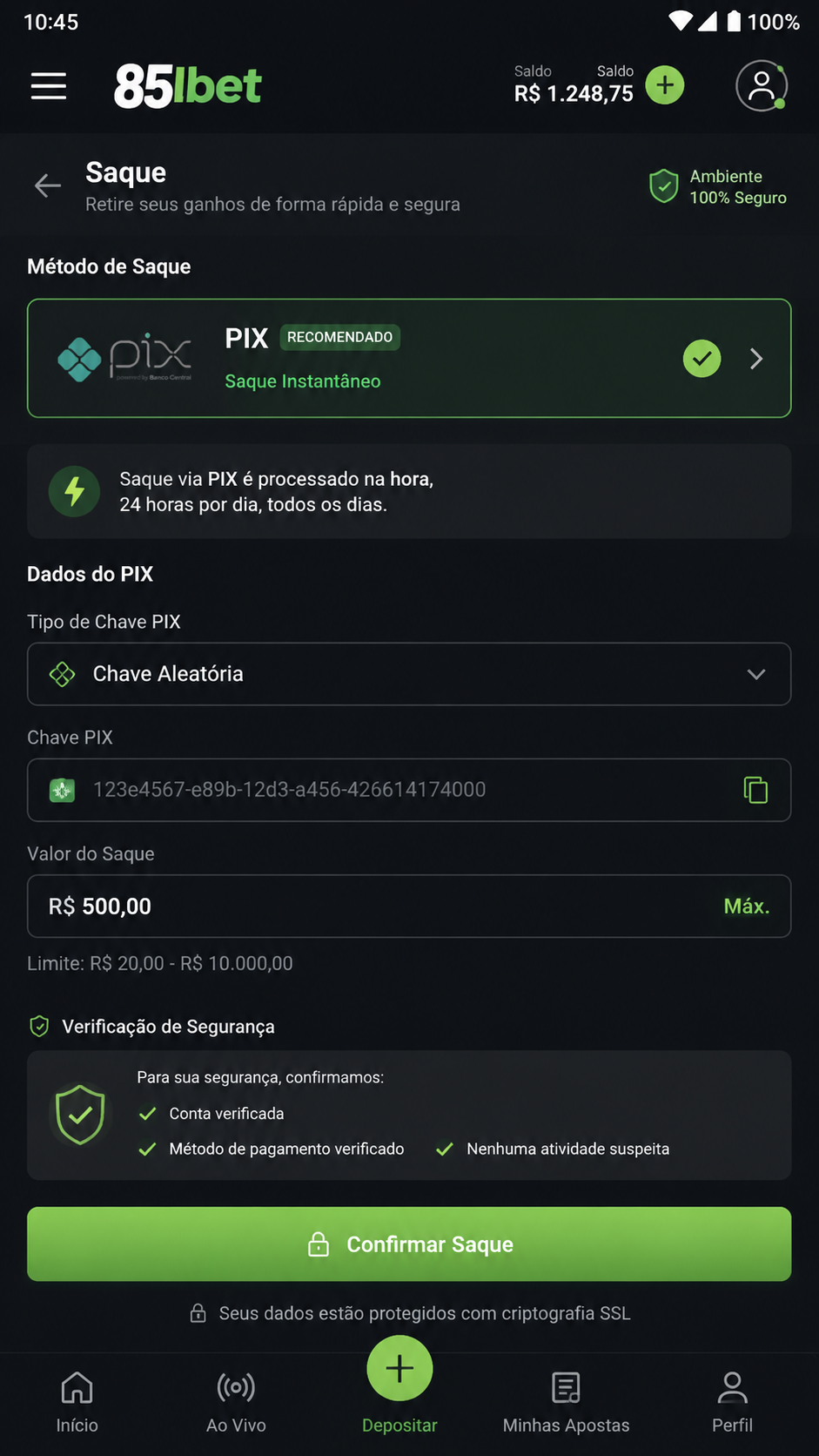 85lbet screenshot