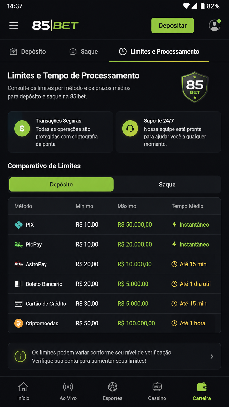 85lbet screenshot