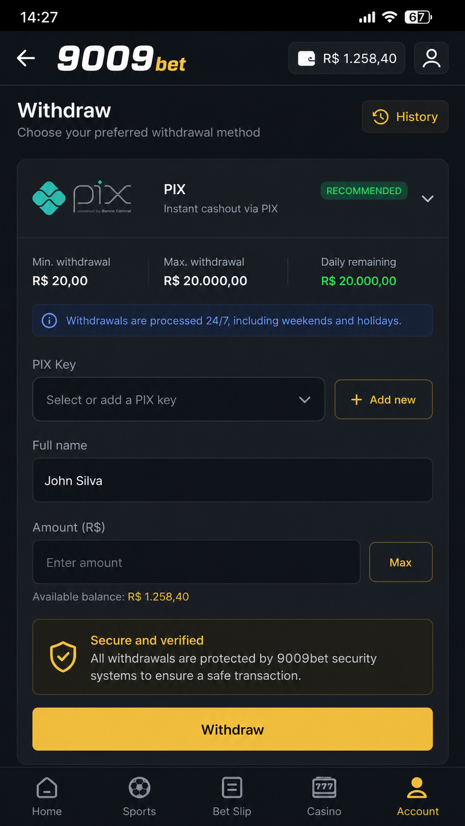 9009bet screenshot