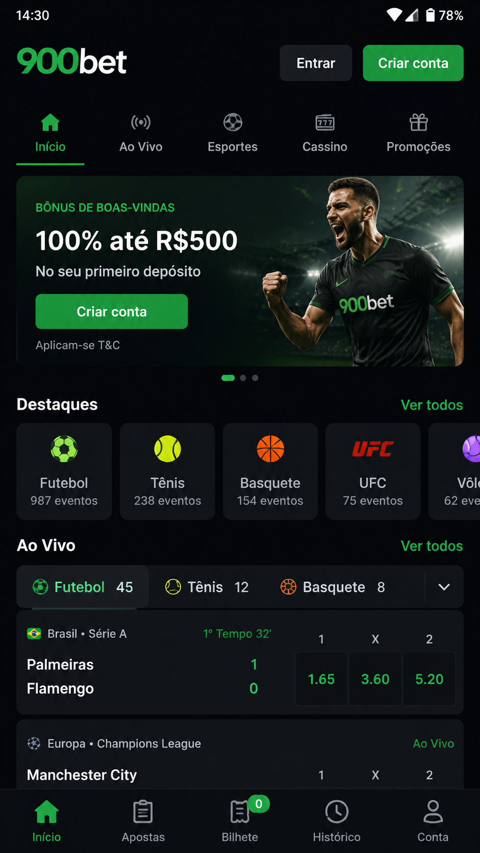 900bet screenshot