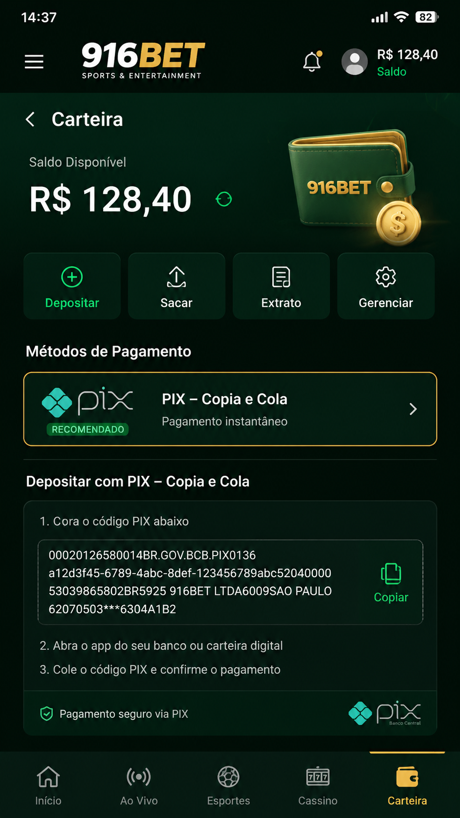 916bet screenshot
