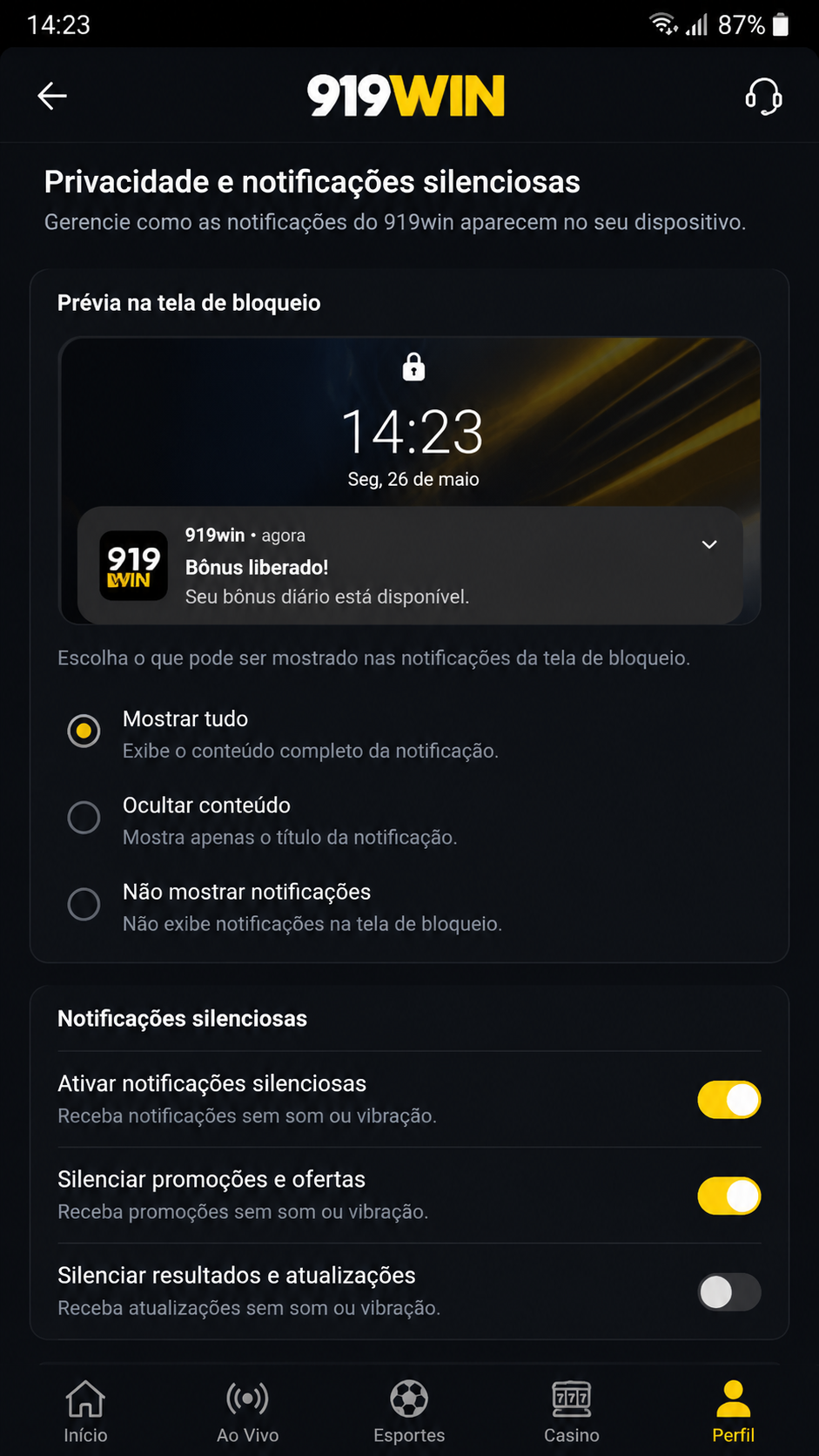 919win screenshot