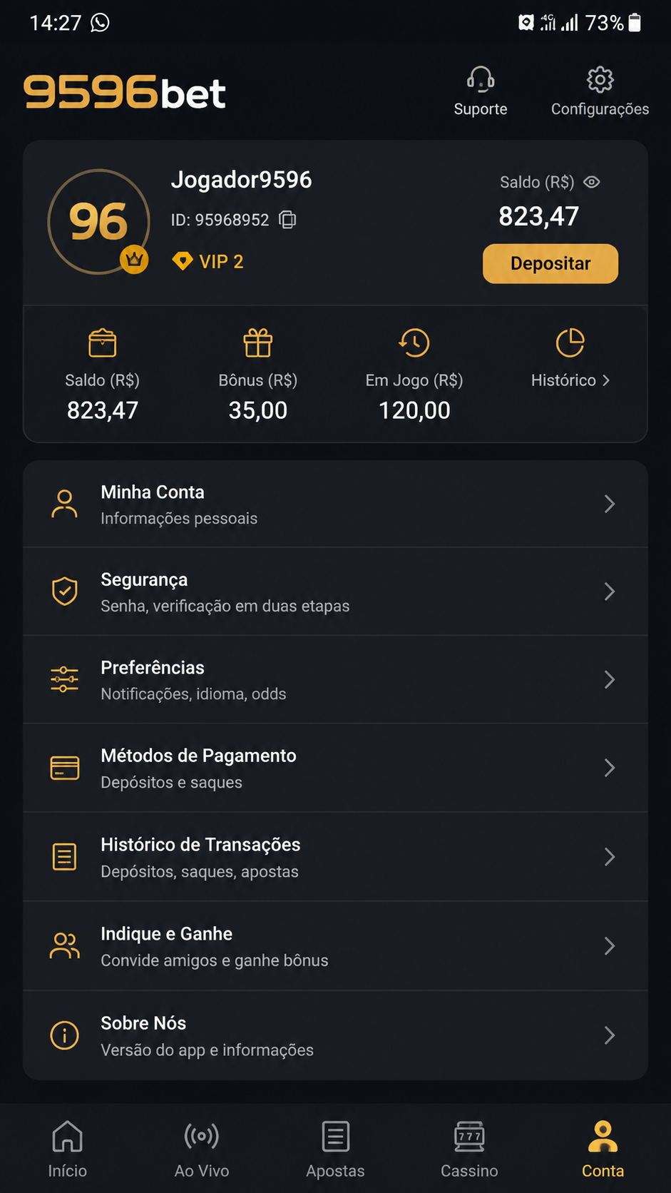 9596bet screenshot