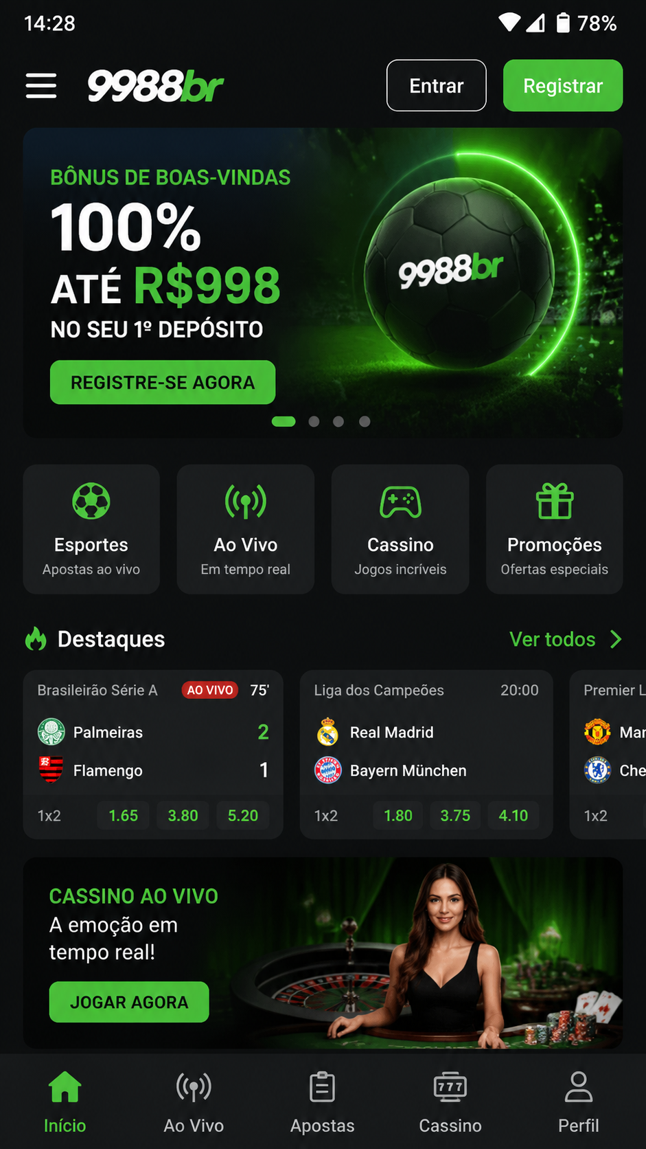 9988br captura de tela Android