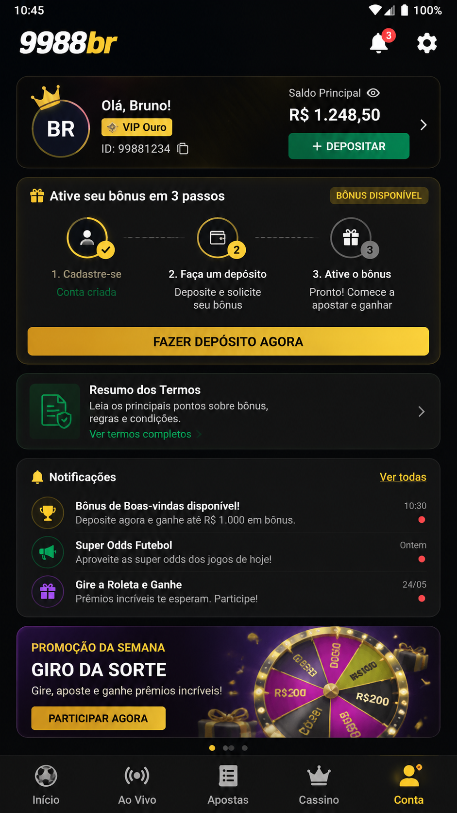 9988br captura de tela Android
