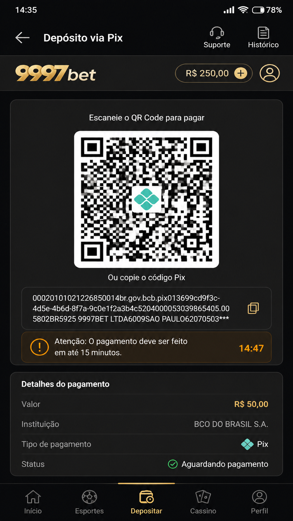 9997bet screenshot