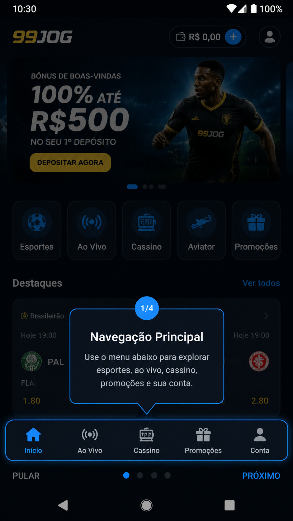 99jog captura de tela Android