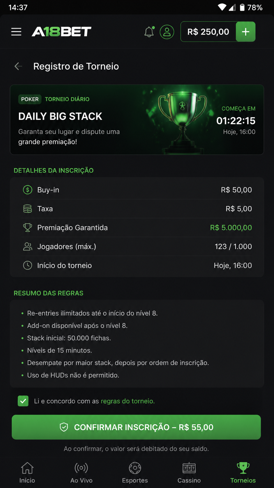 a18bet screenshot