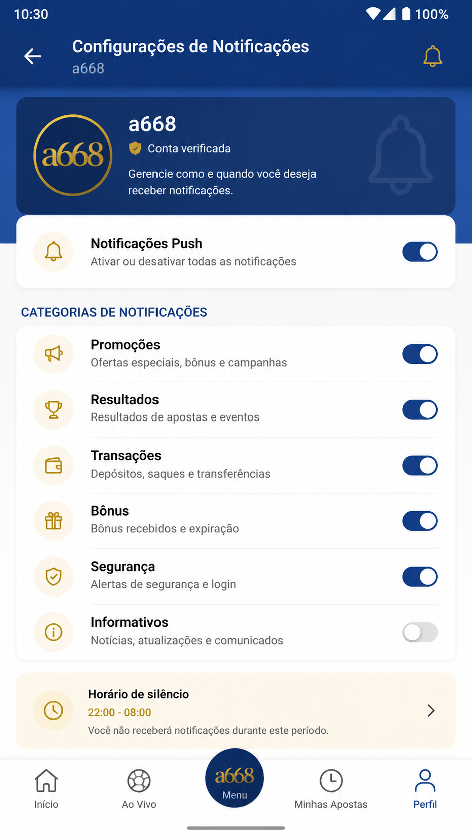 a668 captura de tela Android