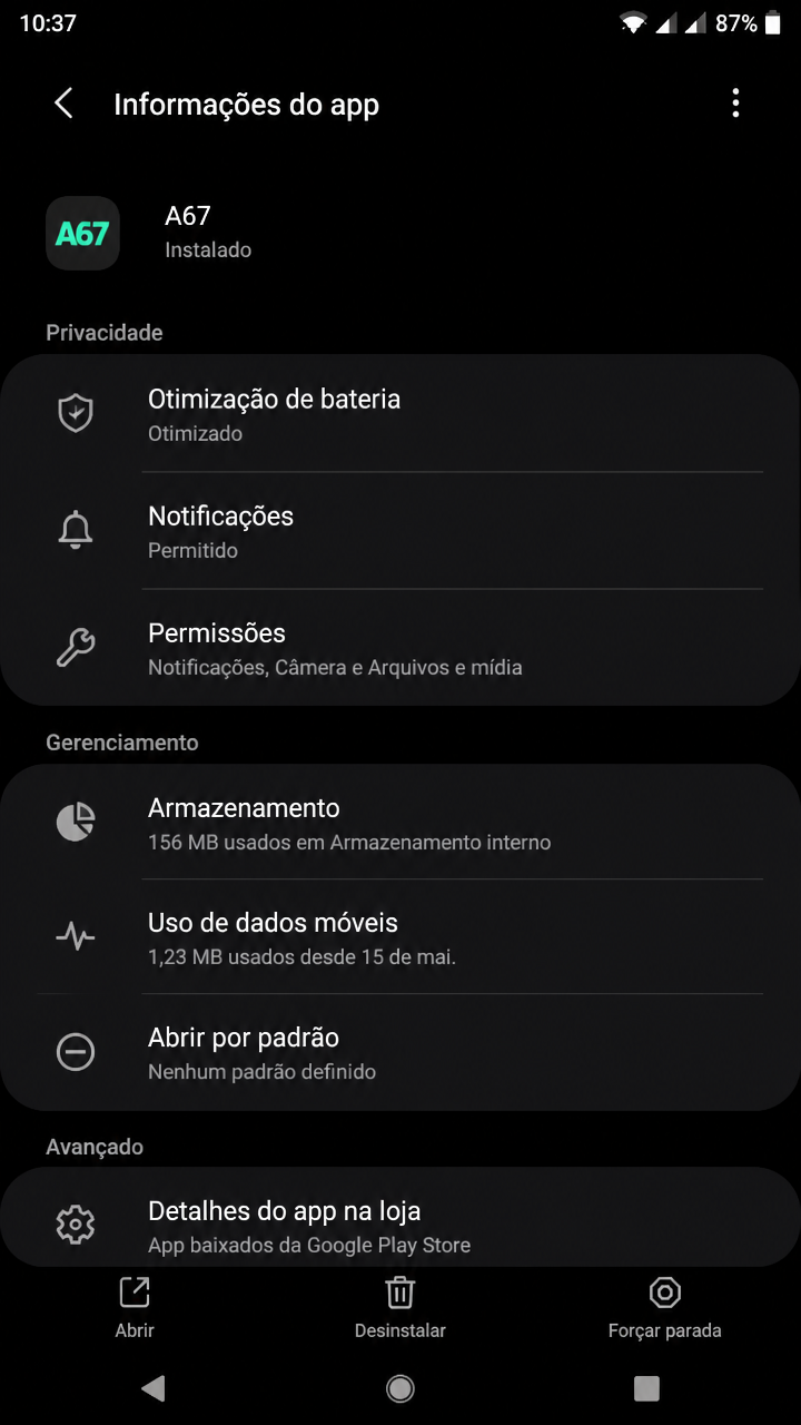 a67 screenshot
