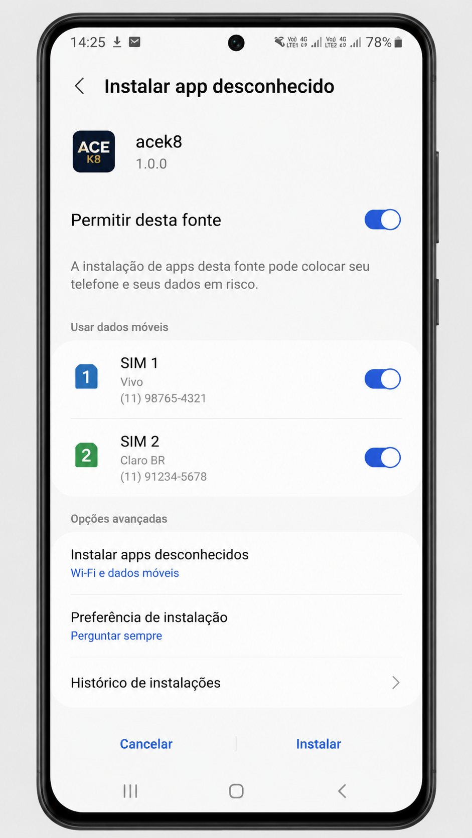 acek8 screenshot