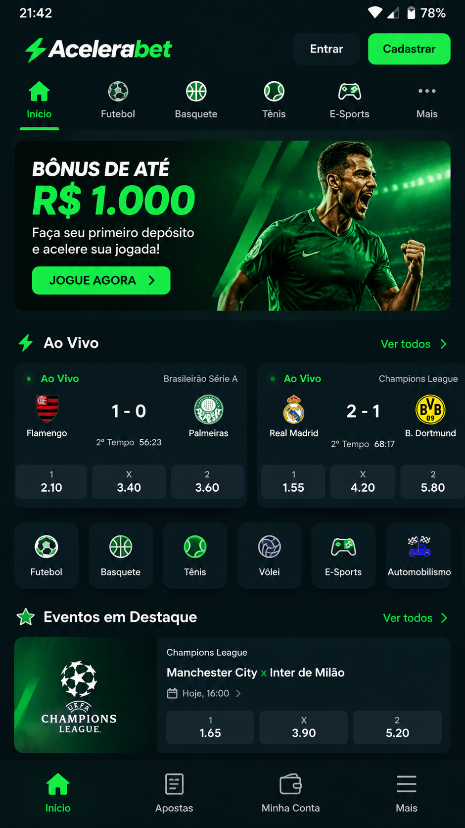 Acelerabet screenshot