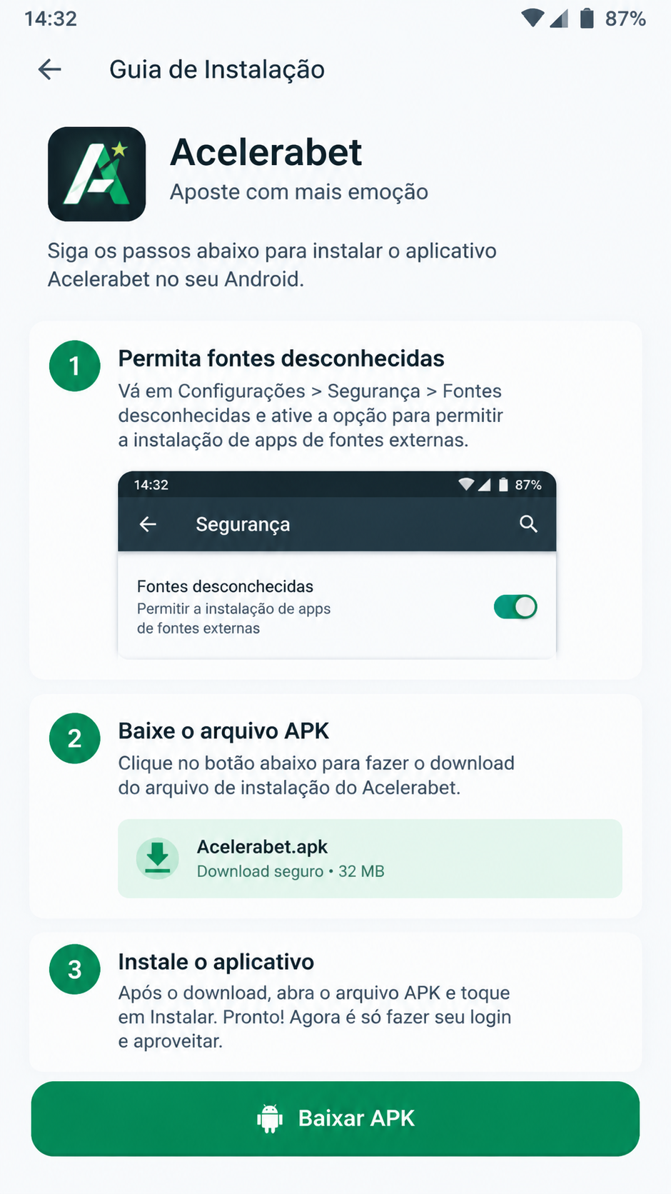 Acelerabet screenshot