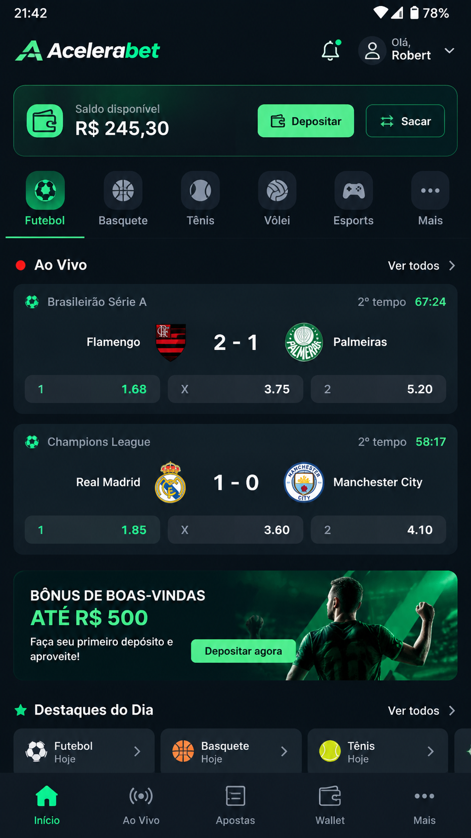 Acelerabet screenshot