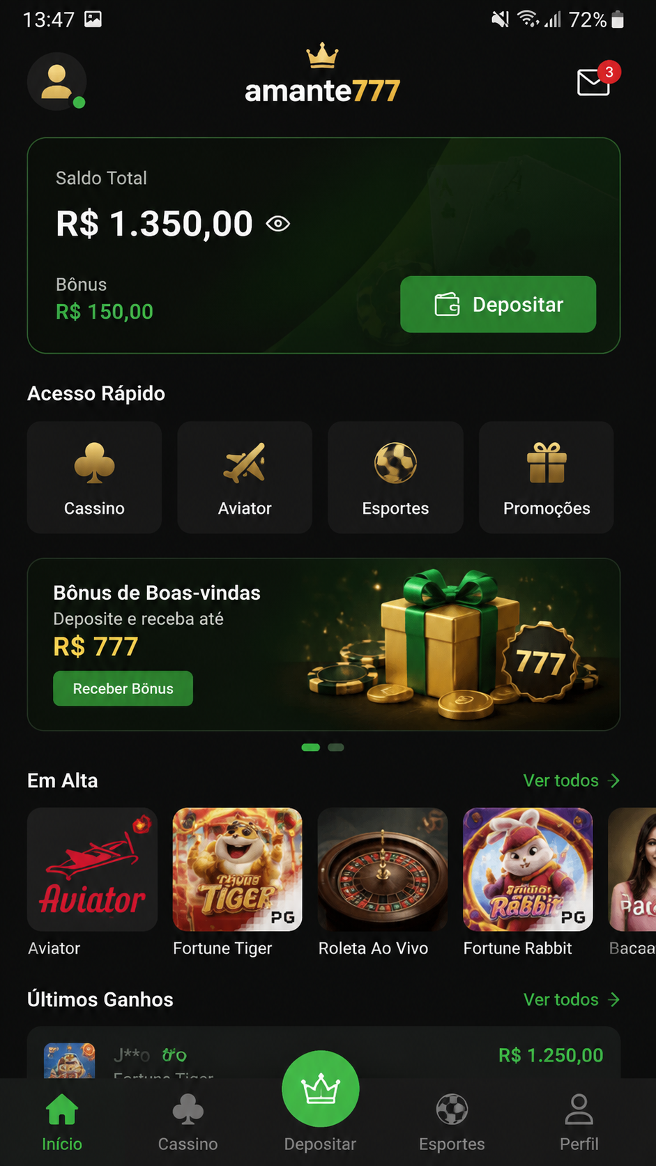 amante777 screenshot