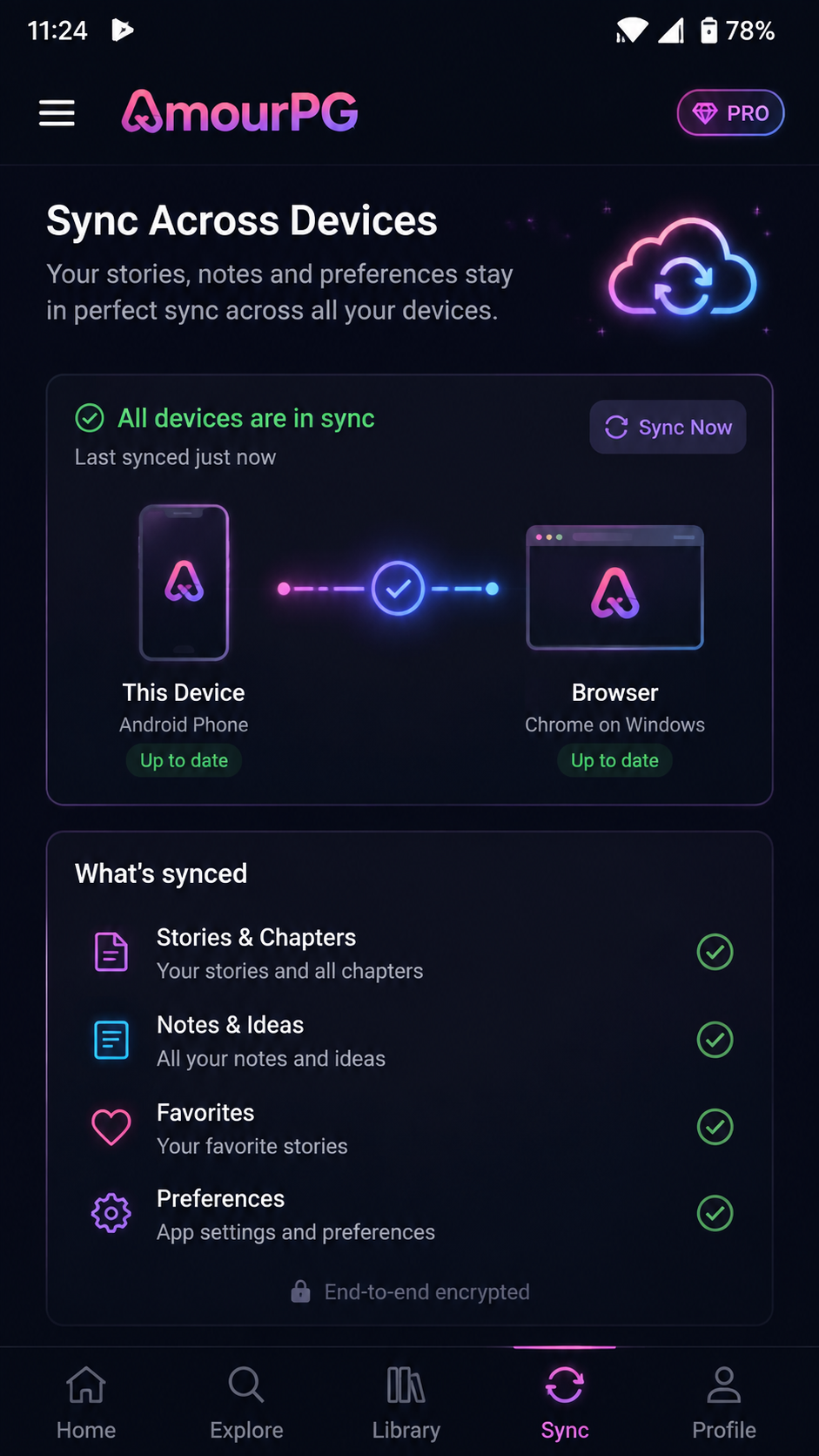 AmourPG screenshot