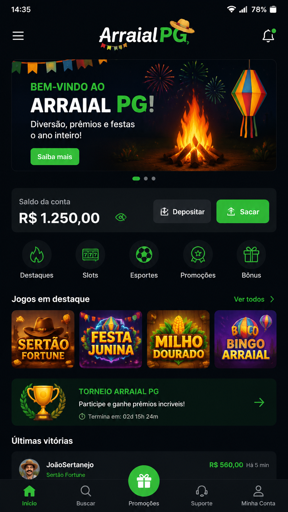 ArraialPG screenshot