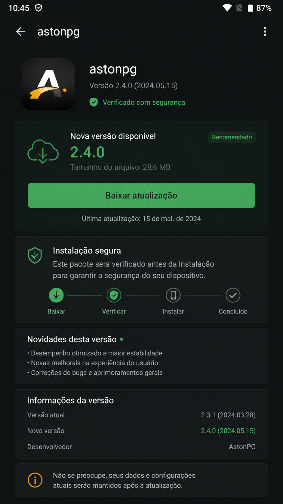 astonpg screenshot