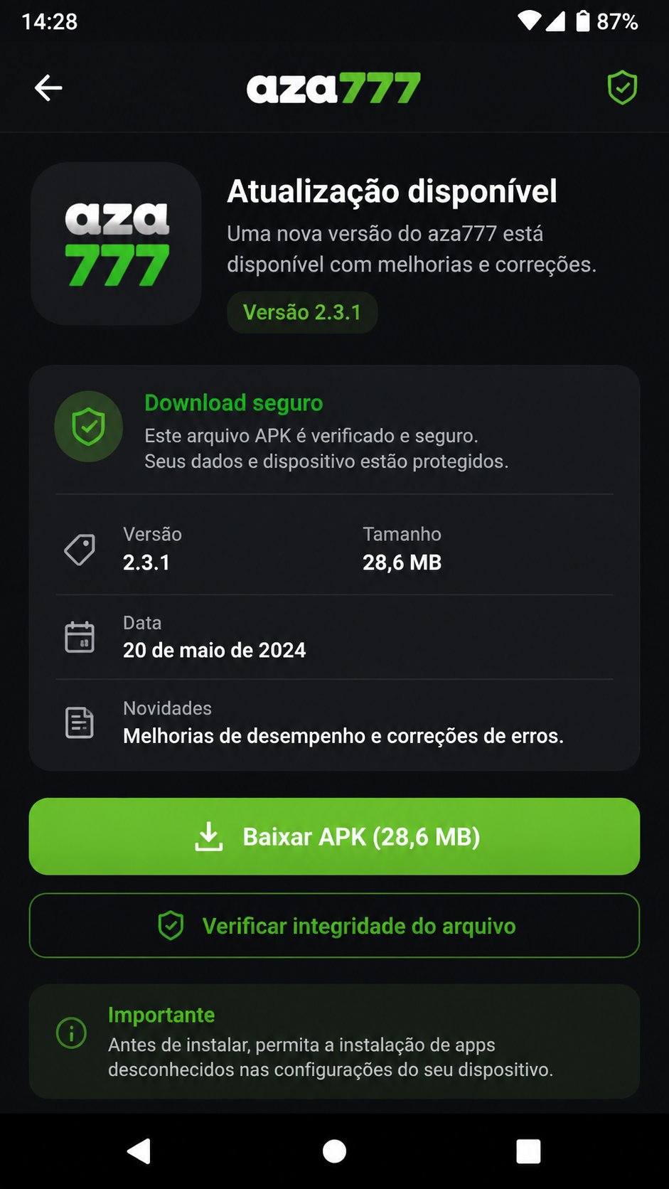 aza777 screenshot